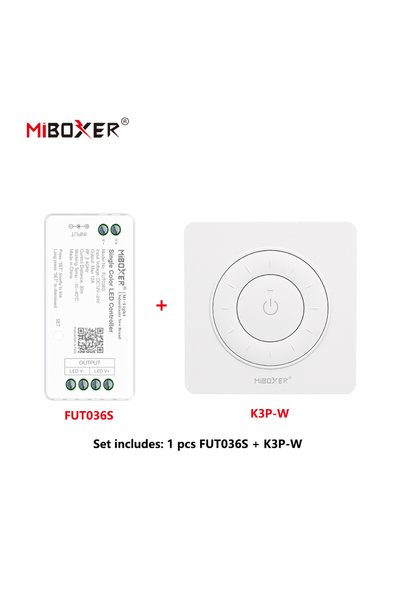 Choice K3P-W و FUT036S MiBoxer DC12~24V FUT036S+K3P/K3/K3S جهاز تحكم لاسلكي ب...