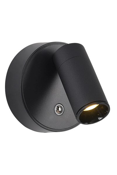 Choice black Mini Rechargeable Wall Light Black White Simple Three Color Adju...