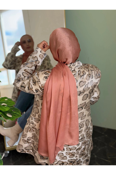 Hepsi Moda Janjan Shawl - Qub - Salmon