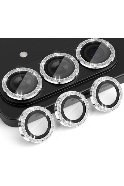 Generic for Samsung Galaxy S26 Plus/S26 Camera Lens Protector,GlitterWhite