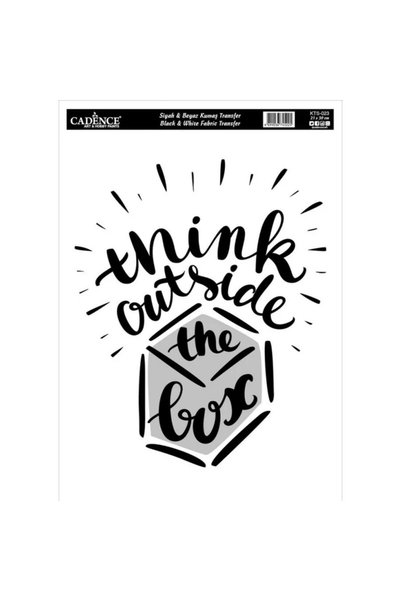 Cadence Boya Fabric Transfer Paper Black and White Kts023 21X30Cm