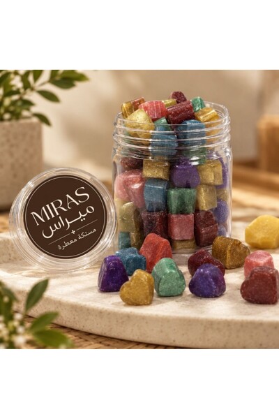 Miras مستكة معطرة بروائح متنوعة وفواحة وألوان متعددة 100جرام، لافندر وهيل وتو...