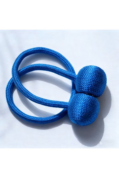 Choice Other blue 2pcs Magnetic Curtain Tiebacks, Ball Shape Rope Buckle, No ...
