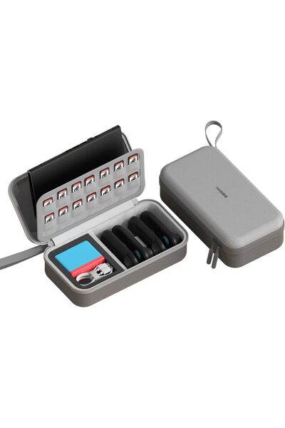 Generic حقيبة حمل لجهاز Switch 2، منظم تخزين محمول كبير للسفر، حقيبة واقية بغ...