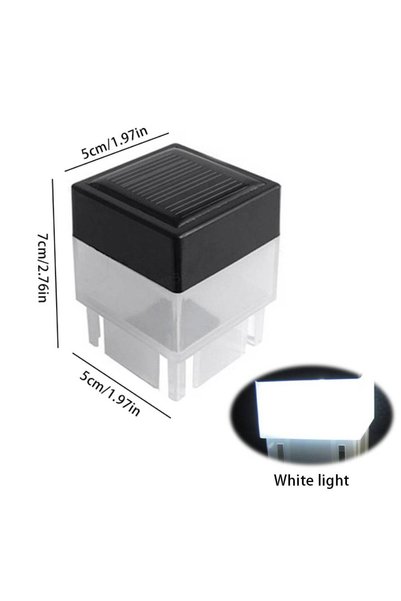Choice 1pc white light Solar Post Light Modern Fence Deck Lamp Auto On/Off Ou...