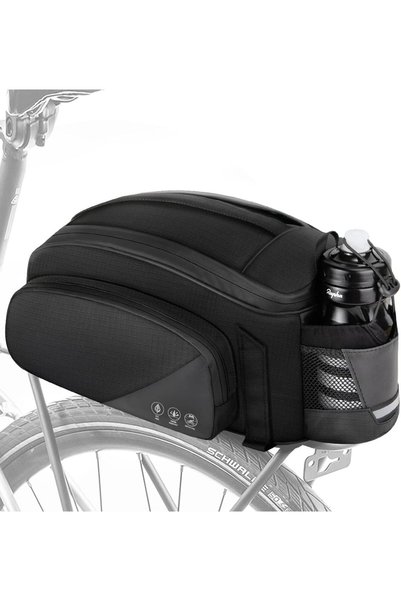 Generic Waterproof Bike Rear Rack Bag, Bicycle Rear Seat Trunk Bag Cycling St...