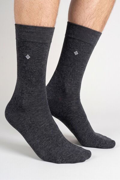 OBJE Men's Anthracite Bamboo Socks