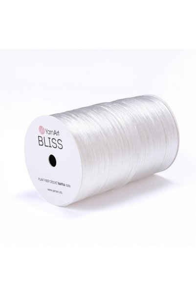 Yarnart Bliss - Rayon Rafia Yarn White-8758