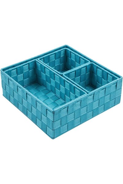 Generic Woven Storage Baskets for Organizing, Small Black Baskets Cube Bin Co...