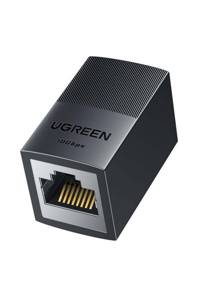Ugreen Adaptor NW326 (55359) - Conector de rețea ecranat, 1.5A, 10Gbps - Negru