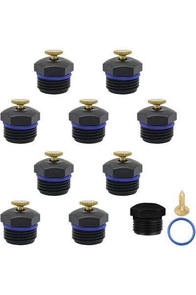 Generic 10 قطع من فوهات الرش التفتيتية، قابلة للتعديل بزاوية 360 درجة، بحجم 1...