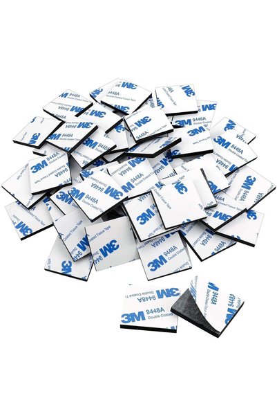 Generic 120Pcs Square Double Sided Foam Tape Strong Pad Mounting Tape Rectang...