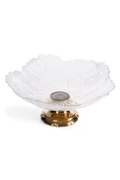 Eurofirany Platou decorativ, Eurofirany, Nora 26x12 01, alb, 26x12 cm, sticla...