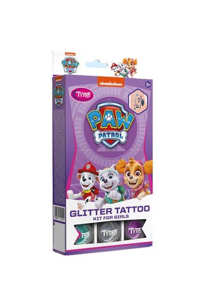 TyToo Set tatuaje temporare cu sclipici Paw Patrol Tytoo, Mov