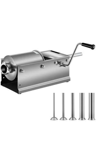OMS Masina manuala de umplut carnati, Inox, Orizontala, 2 x viteze rapid si l...