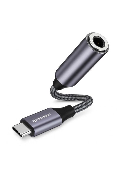 Techsuit - Premium Cable Adapter MusicDoX (AC8) - Type-C to Jack, Hi-Fi Sound...