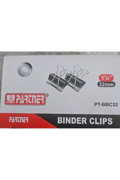 Partner Binder clip black 32mm 1'/4"