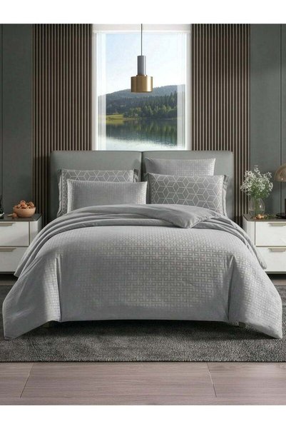 Generic Donetella Geometric Duvet Set, King Size Fits 200x200 cm - 6-Pcs Bed ...