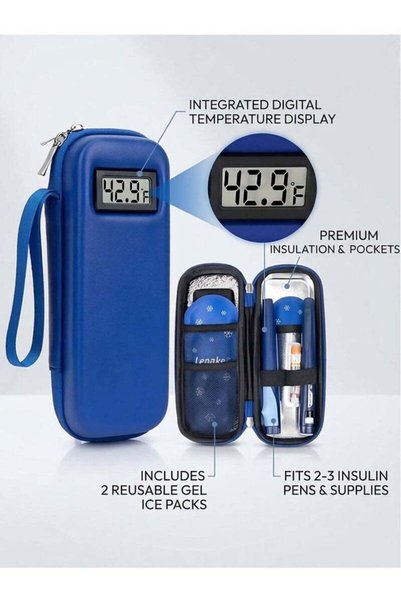 Generic Insulin Travel Case with Temperature Display - Refrigerated Medicine ...