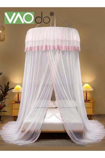 Generic VAOdo Bed Canopy for Girls, Dreamy Frills Ceiling Hanging Princess Ca...