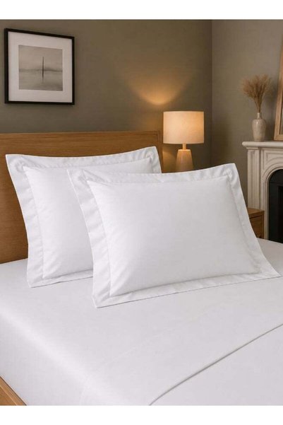 Generic Hotel Linen Klub Oxford King Pillowcase 2PC Set- 350TC 100% Long Stap...