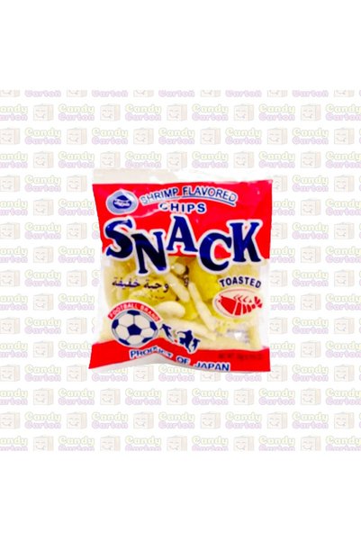 Snack سناك ياباني شبس ابو كورة بنكهة الروبيان وجبة خفيفة -