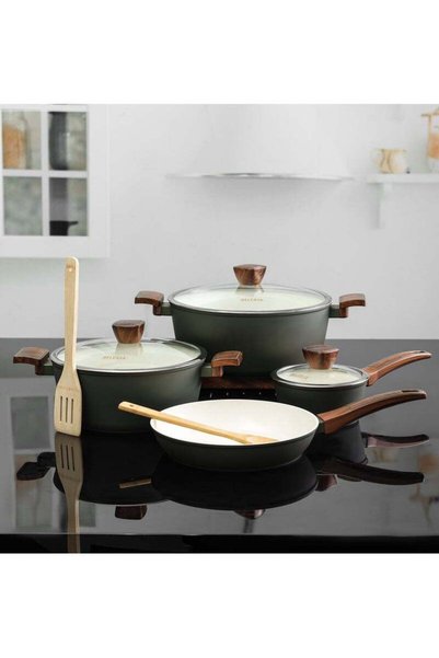 Generic Delcasa Nonstick Cookware set ceramic coated 9pcs Cookware set Casser...