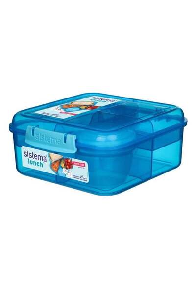 Generic Sistema Bento Cube Lunch Box 1.25L BPA Free Food Storage Container wi...