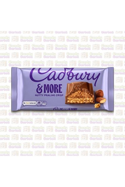 Cadbury كادبوري اند مور شوكولاتة برالين البندق المقرمشة 180 جرام مستورد من بر...