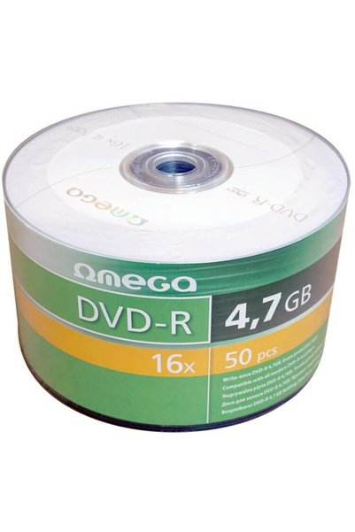 Omega DVD-R 4.7GB 16X, Συσκευασία 50 τεμαχίων
