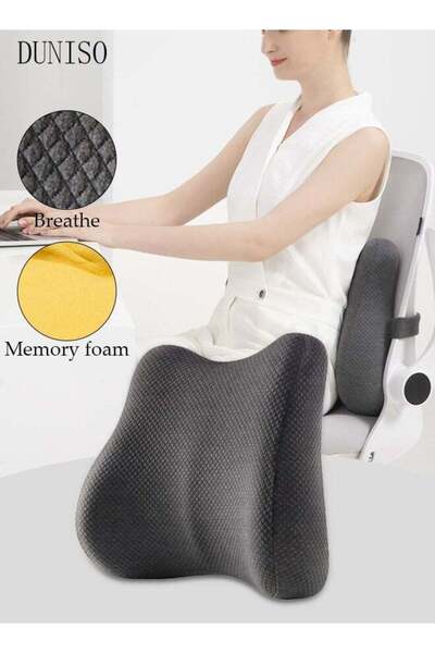 Generic DUNISO Lumbar Support Pillow Car Back Support Lumbar Support Pillow f...