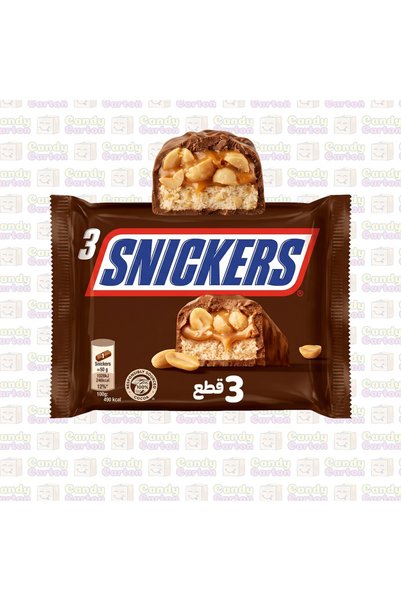 Snickers شوكولاتة سنيكرز شوكولاتة الحليب محشوة بالفول السوداني والكراميل والن...