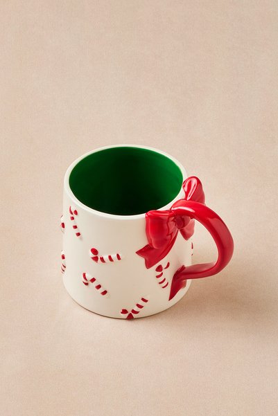 Karaca New Year Πρωτοχρονιά Cane Bow Κούπα 600 ml