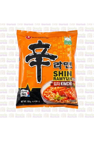 nongshim شن راميون نودلز كوري بنكهة كمتشي نونغشيم 120 جرام مستورد كوريا الجنوبية