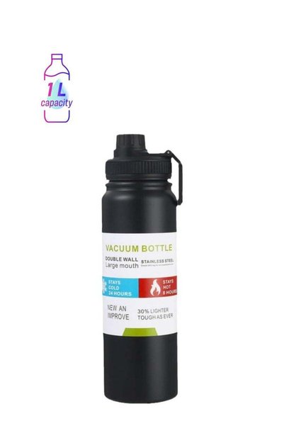 Generic JoyousSto Insulated sports water bottle 1000ml Stainless Steel Reusab...