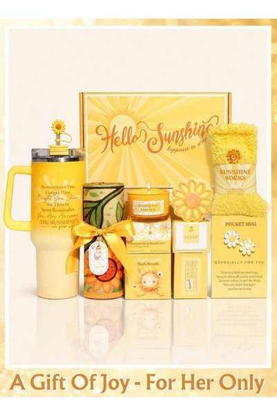 Generic Reva Hello Sunshine Gift Box for Women-Self Care Gift Set 9PCS Spa Ba...