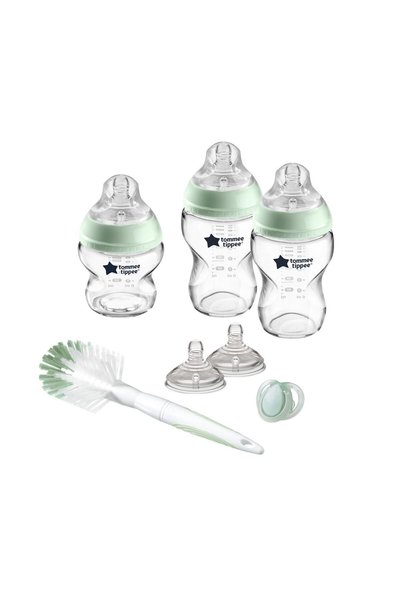 tommee tippee Κοντά στη Φύση Αντι-κολικό Σετ Γυάλινων Μπιμπερό με Θηλή Σιλικό...