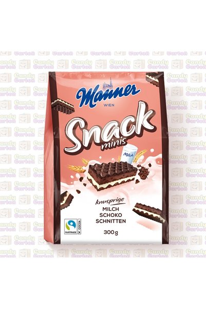 Manner Maner Wavy Wafer with Crispy Milk Chocolate Pieces 300g Imported from ...