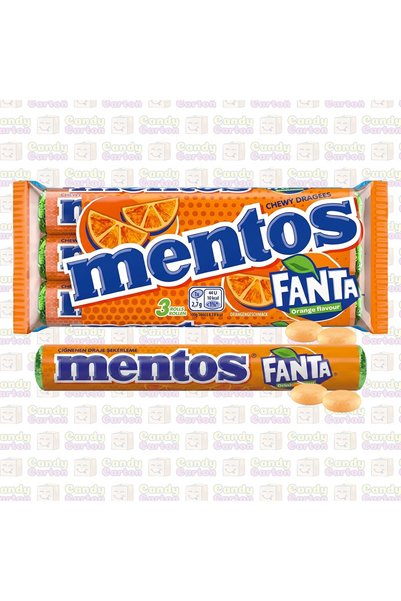 Mentos مينتوس رول بنكهة البرتقال 3 رول 114 جرام مستورد هولاندا