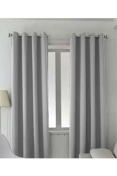 Generic DUNISO 2 Pieces of Blackout curtains, household soundproof and heat i...
