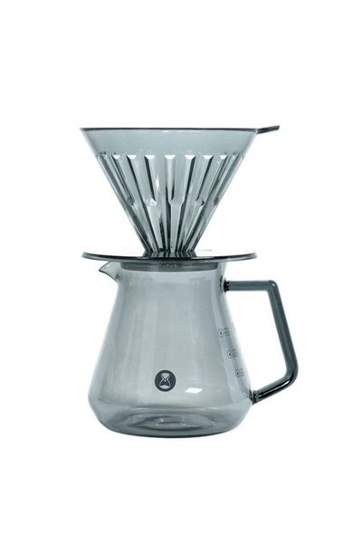 Generic TIMEMORE Crystal Eye V60 Brewer Set 02, Transparent Black