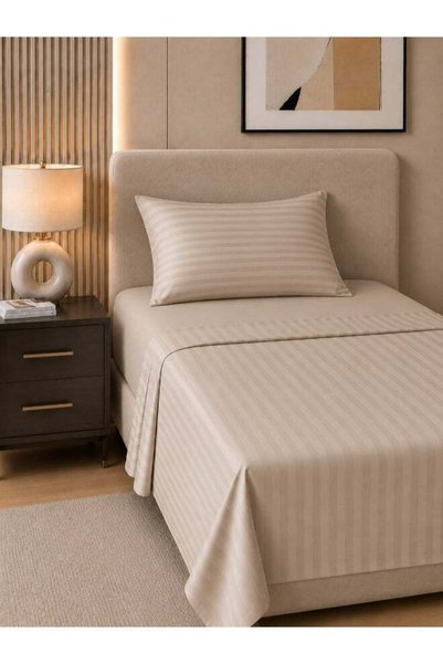 Generic Hotel Linen Klub 2-Piece Single Bed Sheet Set – 100% Cotton Sateen St...