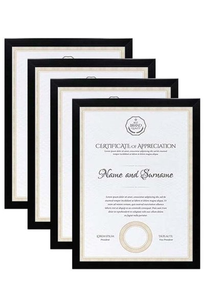 Generic FASHION HOME 4 Packs A4 Display Picture Wall Hanging Photo Certificat...