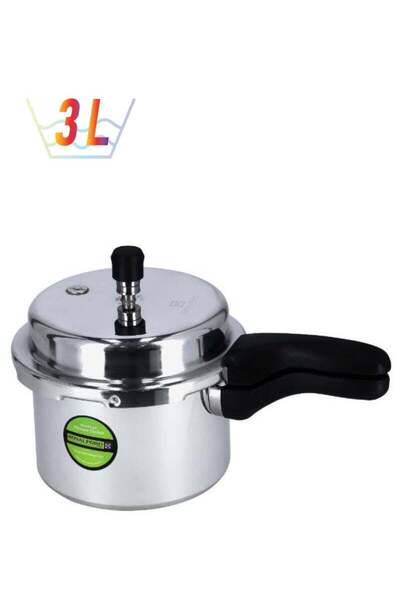 Generic Royalford 3 L Heavy-Duty Aluminium Pressure Cooker, Outer Lid, Induct...