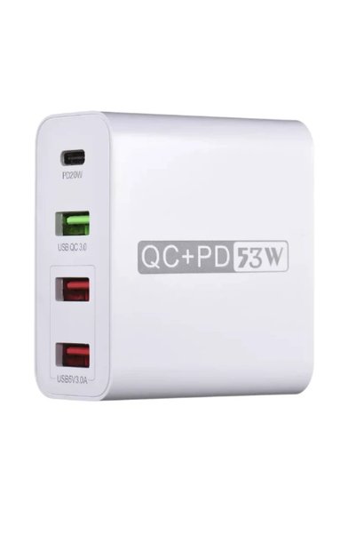 OEM Adaptor priza WLX A6 cu 4 porturi USB Qualcomm 3.0 53W