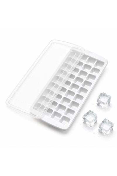 Generic MOMENT Ice Cube Tray with Lid 32 Grid BPA Free Food Grade Ice Cube Mo...