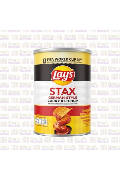 Lay's ليز ستاكس بنكهة كاتشب الكاري 100 جرام مستورد من تايلاند Lays Stax Germa...