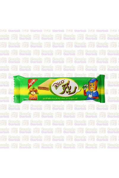 Rico ريكو اصابع ويفر محشوة بكريمة بنكهة البندق 17.6 جرام Wafer With hazelnut ...