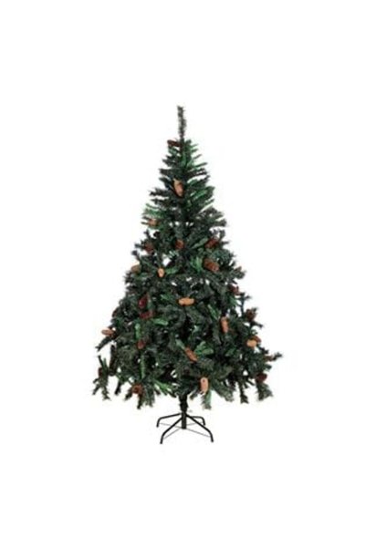 UNIC Green Christmas Tree with Pine Cones 962 Branches - 2.1m