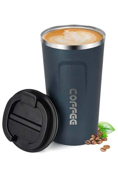 Generic Coffee 510ml Vacuum Insulated Travel Mug Leakproof Double Wall Stainl...